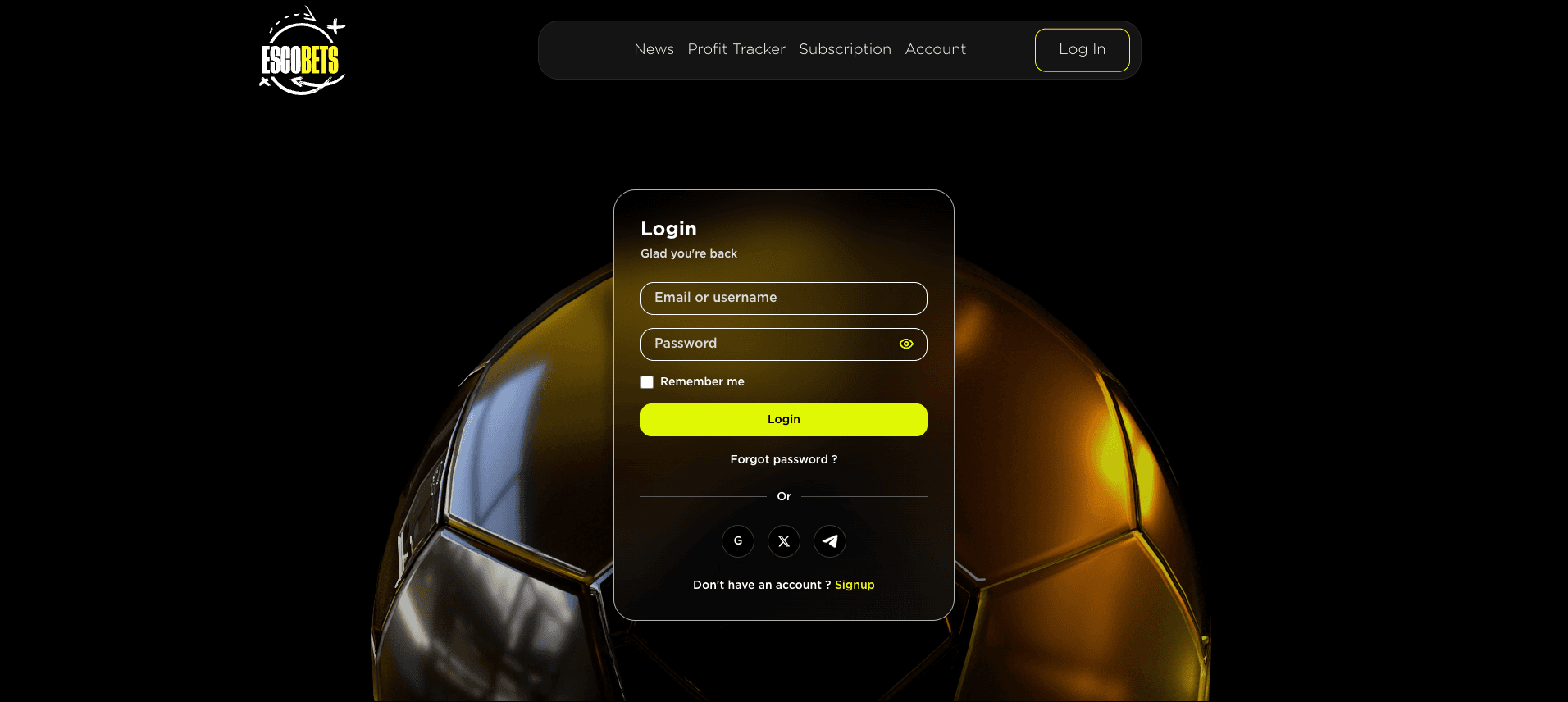 Subscription Website project image