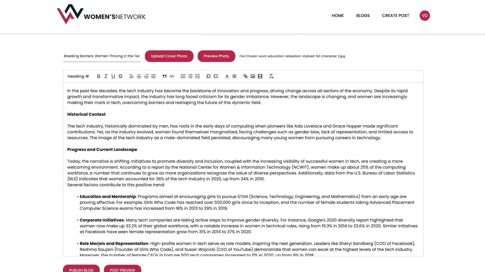 Women's Network project image