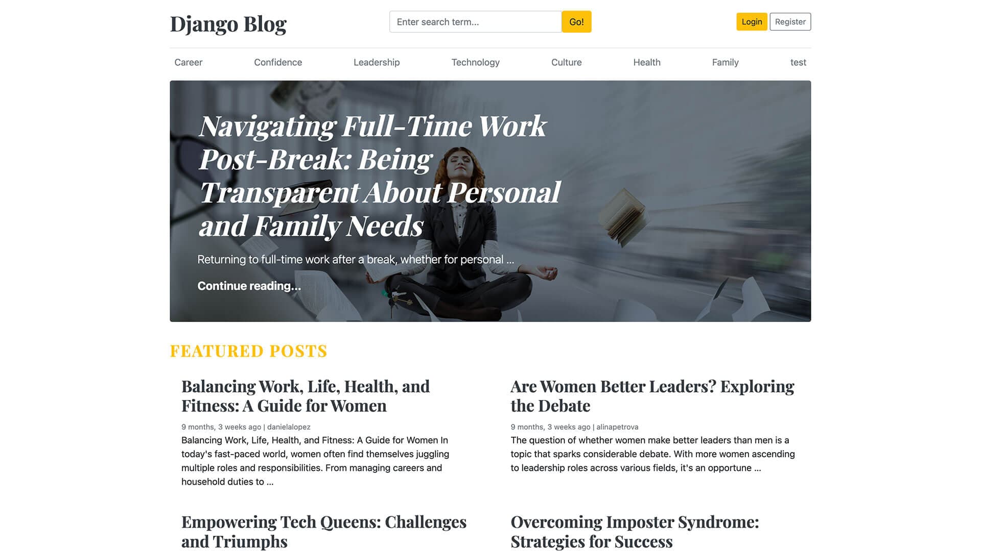 Django Blog project image